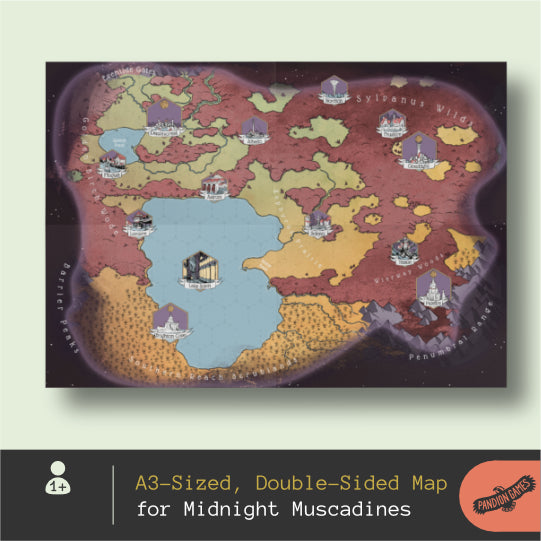Midnight Muscadines Poster Map of Nimm