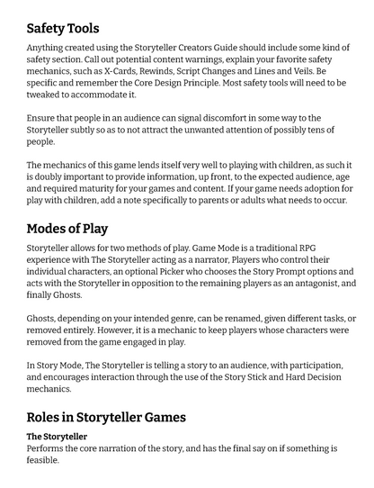 Storyteller Creator's Guide (Free PDF)
