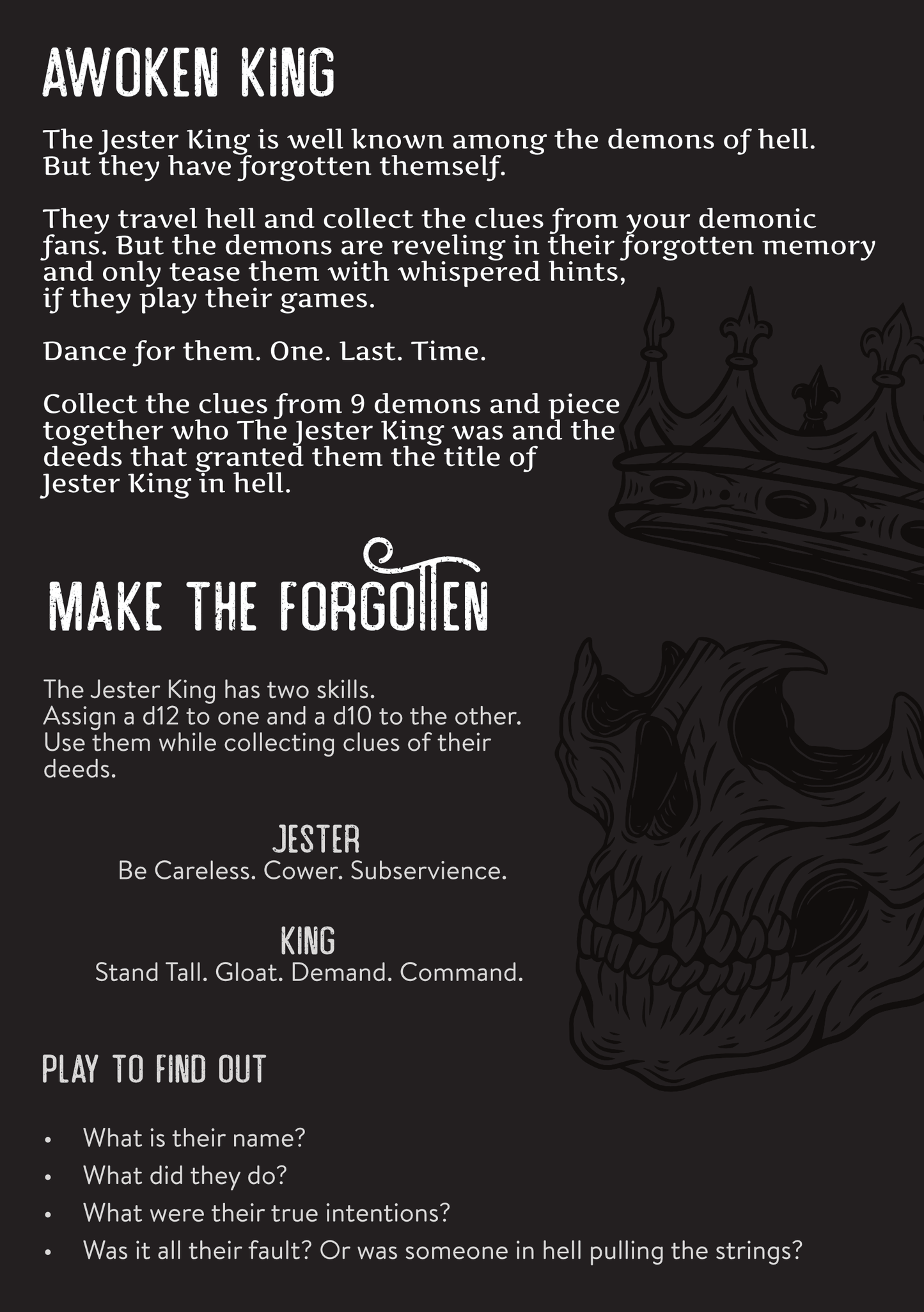 The Jester King's Dance (PDF)